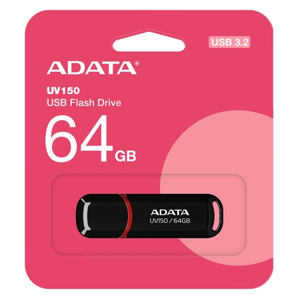 فلش UV150 64G مشکی A-DATA USB 3.2