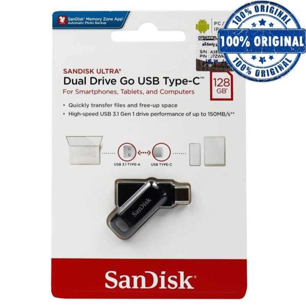 فلش سندیسک USB3.1GO TYPEC 128G