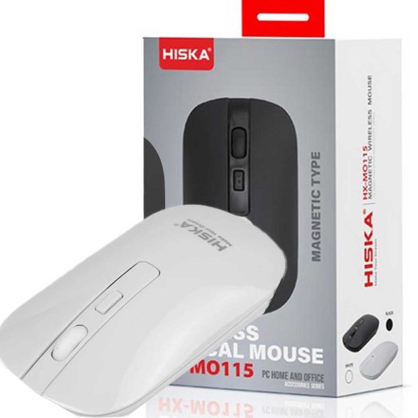ماوس بی سیم HISKA HX-MO115 سفید
