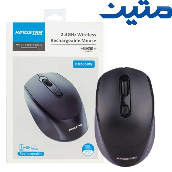 ماوس بی سیم KM530RW مشکی KingStar