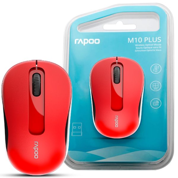ماوس بی سیم M10+ قرمز RAPOO