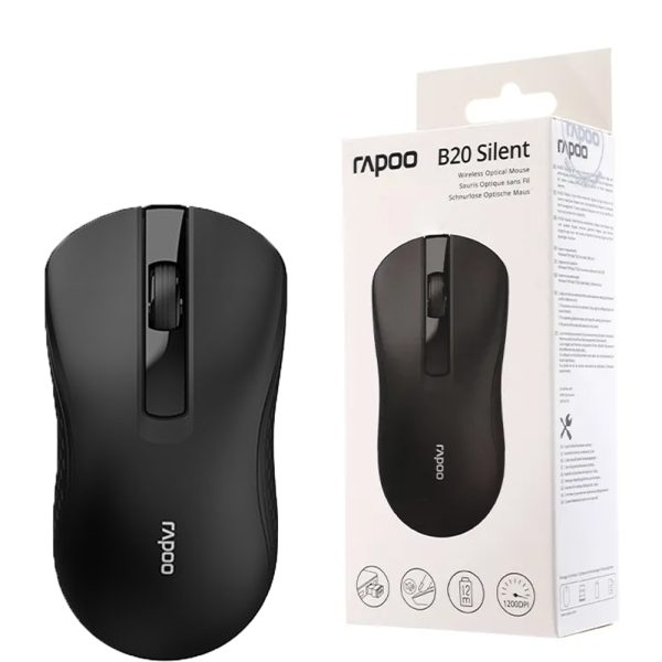 ماوس بی سیم رپو B20 مشکی RAPOO سایلنت