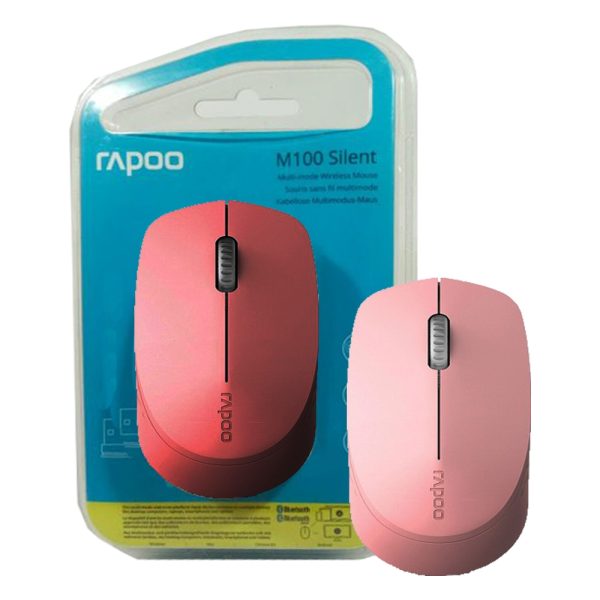 ماوس بی سیم رپو M100 صورتی RAPOO