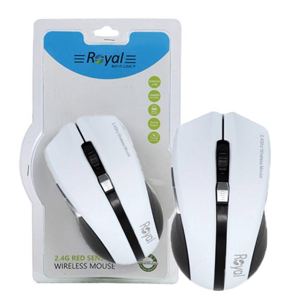 ماوس بیسیم  MW-214سفیدROYAL