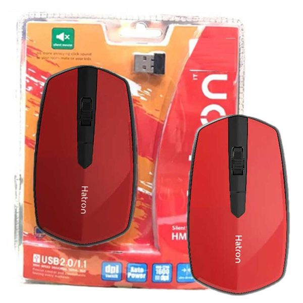 ماوس بیسیم hatron HMW124SL قرمز