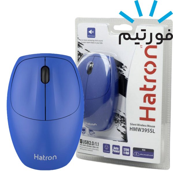 ماوس بیسیم hatron HMW395SL آبی