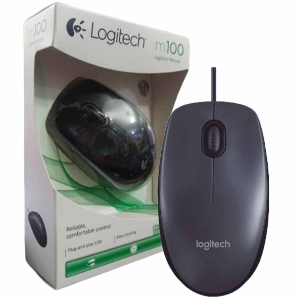 ماوس سیم دار LOGITECH.M-100