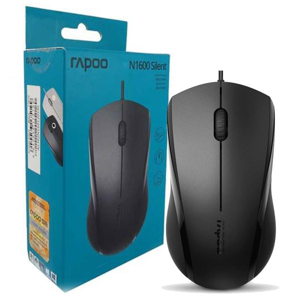 ماوس سیم دار RAPOO N1600 سایلنت