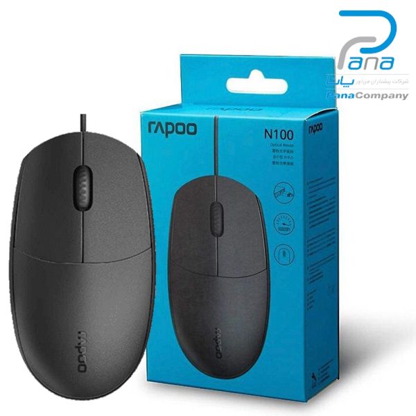 ماوس سیم دار رپو RAPOO N100 مشکی