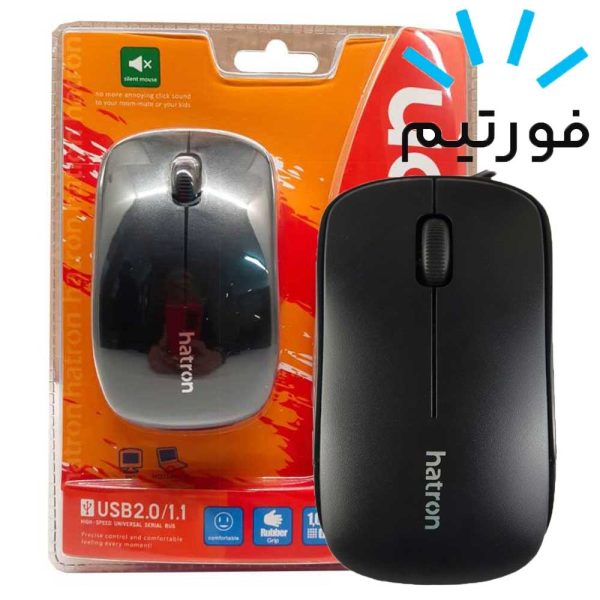 ماوس سیم دار هترون HM408 مشکی Hatron