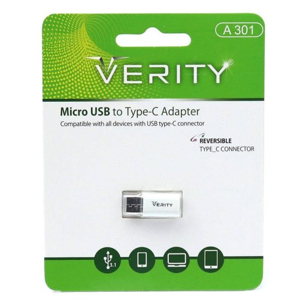 مبدل وریتی VERITY A301 MICRO to TYPE-C