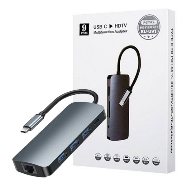 هاب ریمکس REMAX RU-U91 9PORT TYPE-C