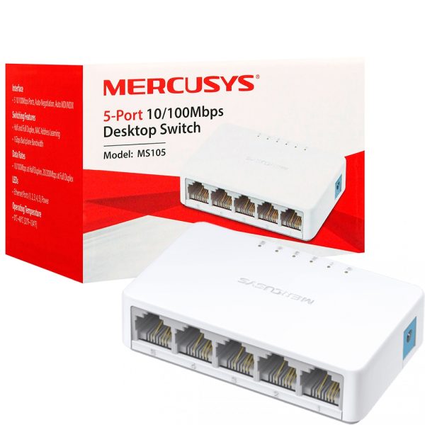 هاب سوئیچ MS105 100 پارس ارتباط MERCUSYS