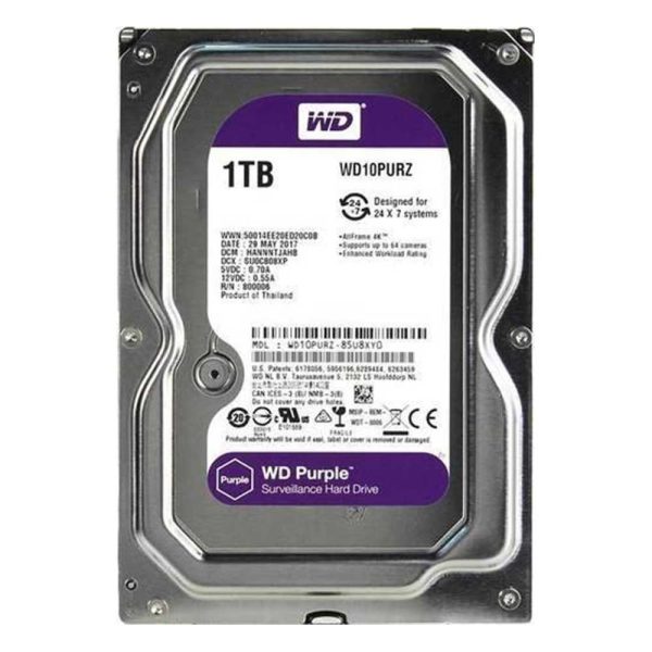 هارد 1TBبنفش PURPLEحامی HDD.WD