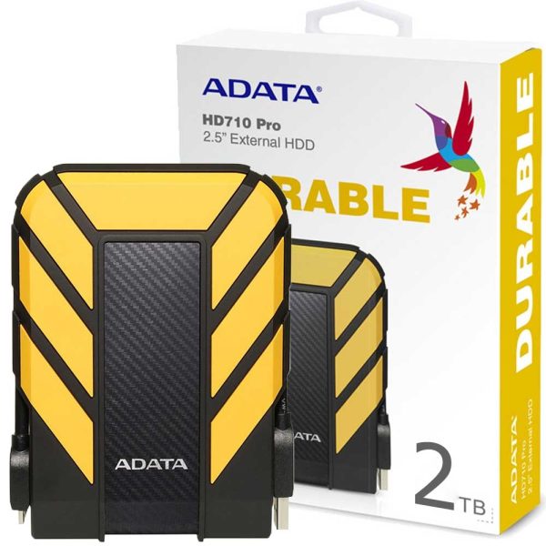 هارد اکسترنال زرد 2TB آونگ ADATA HD710
