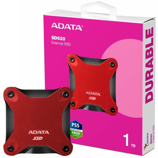هارد اکسترنال قرمز 1T SSD آونگ ADATA SD620