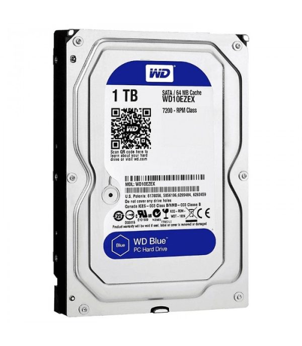 هارد اینترنال وسترن دیجیتال آبی WD HDD 1TB BLUE هجده ماه