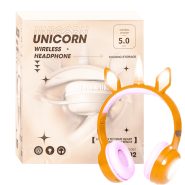 هدست بلوتوث رم  خور KE-02 گلبهی UNICORN