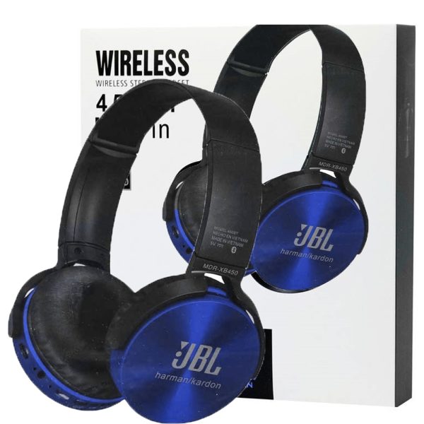 هدست بلوتوثی رم خور 450BT آبی JBL