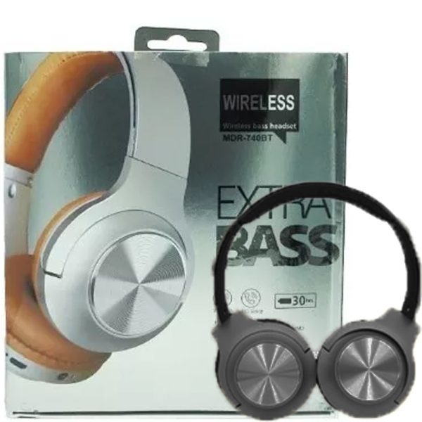 هدست بلوتوثی رم خور MDR-740BT طوسی SONY