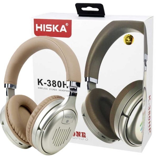 هدست بلوتوثی رم خور هیسکا HISKA K380HP طلایی