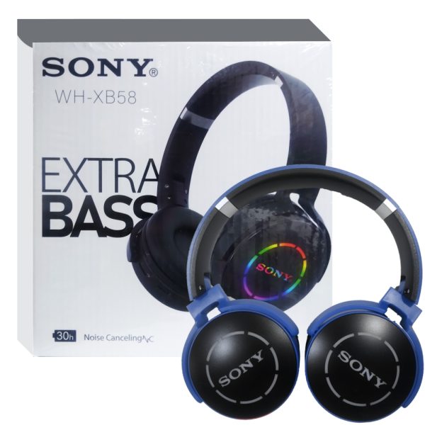 هدست سونی بلوتوثی رم خور WH-XB58 آبی SONY