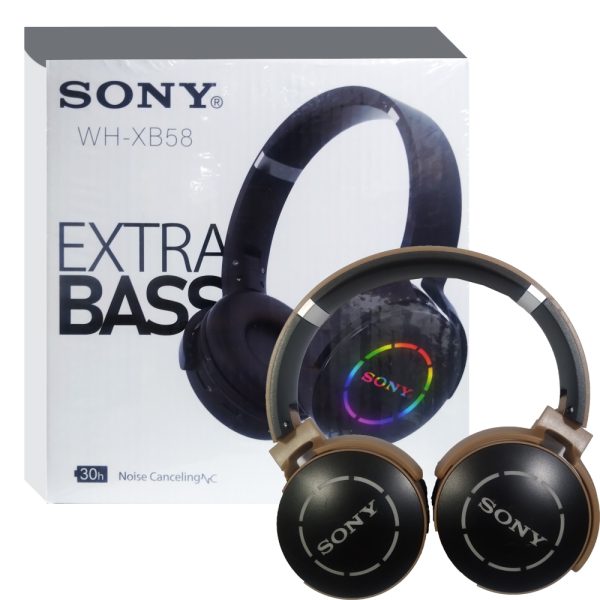 هدست سونی بلوتوثی رم خور WH-XB58 طلایی SONY