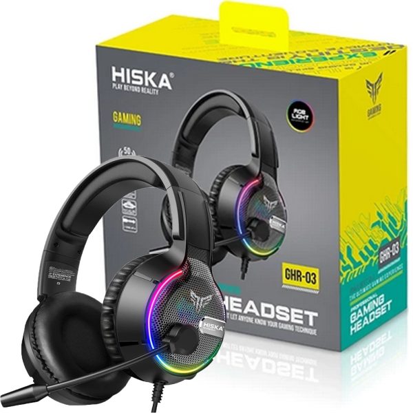 هدست سیم دار گیمینگ HISKA GHR-03