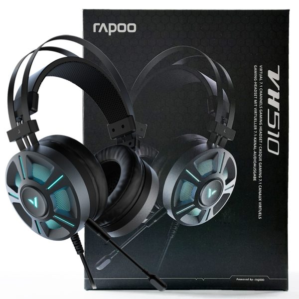 هدست گیمینگ رپو VH510 باسیم 7.1 مشکی RAPOO
