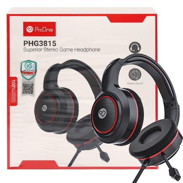 هدست گیمینگ پرووان PROONE PHG3815 قرمز