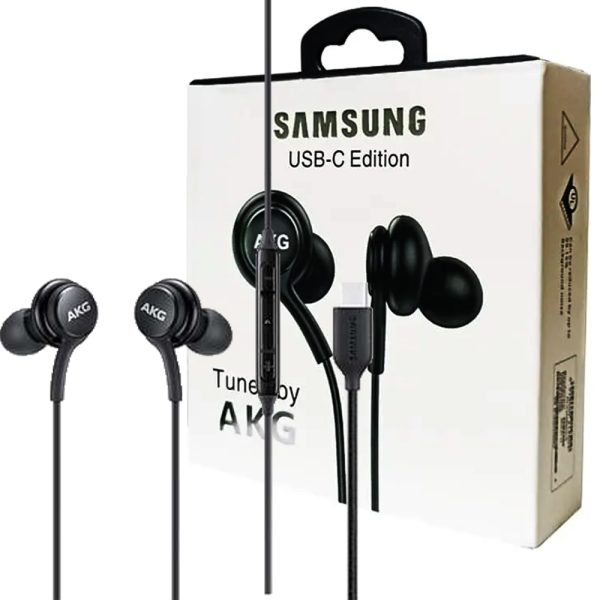 هندزفری AKG TYPE-C پک سفید SAMSUNG