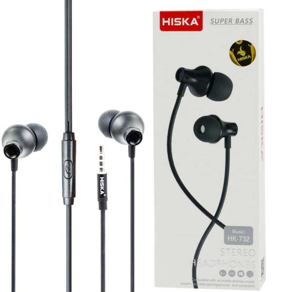 هندزفری سیم دار HISKA HK-732 طوسی