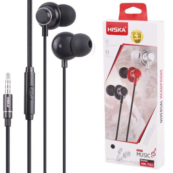 هندزفری سیم دار HISKA HK-753 مشکی