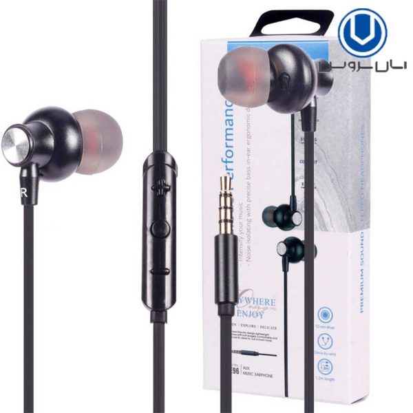 هندزفری سیم دار  VERITY V-E96 مشکی