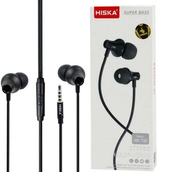 هندزفری سیم دار هیسکا HISKA HK-732 مشکی