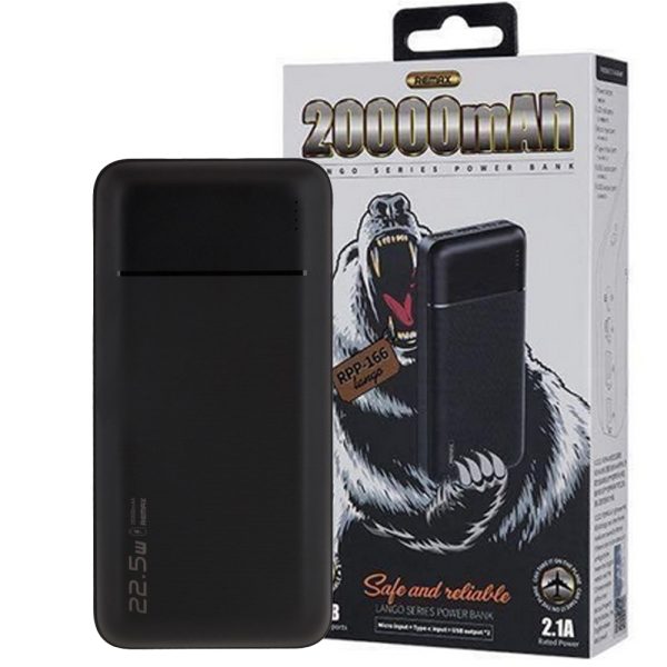 پاوربانک 20000mAh مشکی REMAX RPP.192PD
