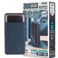 پاوربانک 30000mAh سرمه ای REMAX RPP-199PD