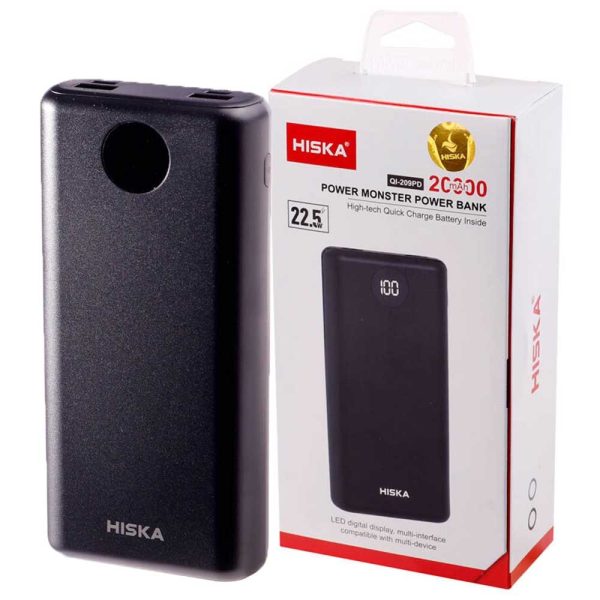 پاوربانک HISKA QI209PD 20000mAh