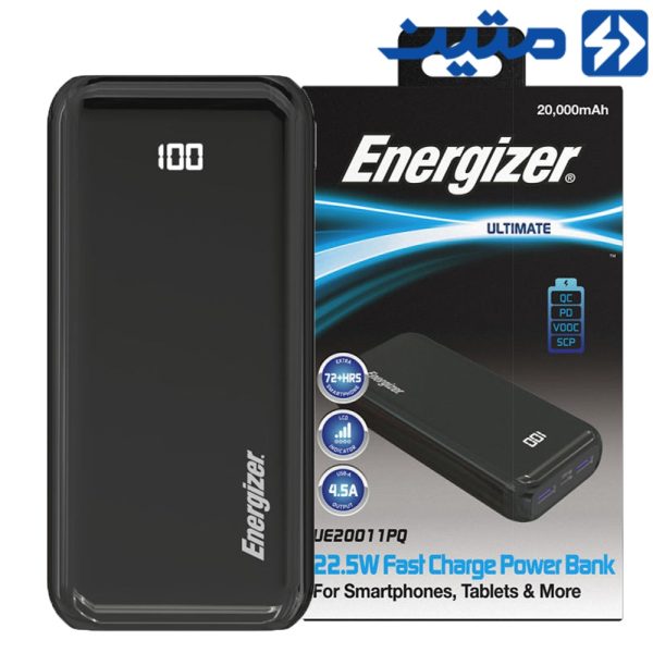 پاوربانک UE20011PQ 20000mAh مشکی Energizer