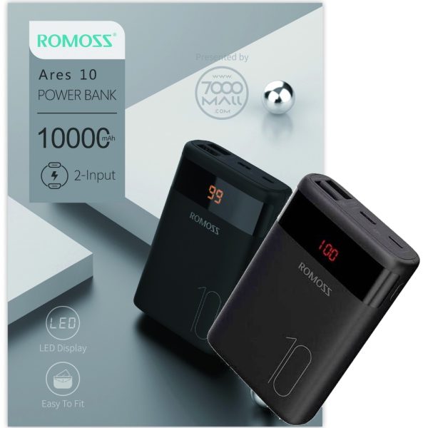 پاوربانک روموس ROMOSS ARES10 10000mAh مشکی