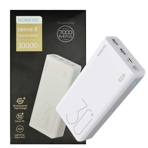 پاوربانک روموس ROMOSS SENSE8+ 30000mah سفید