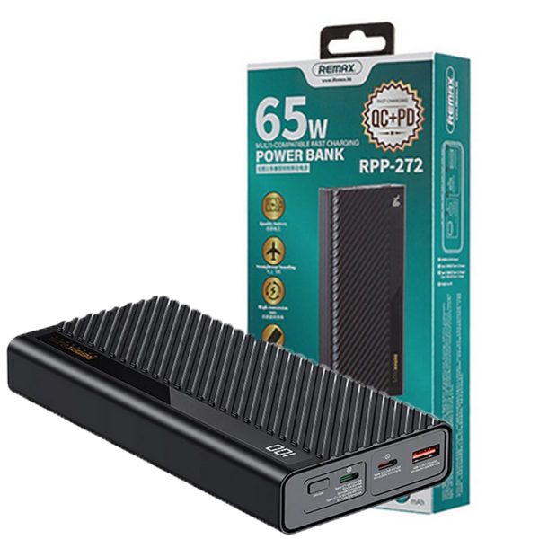 پاوربانک ریمکس 22000mAh مشکی REMAX RPP-272PD