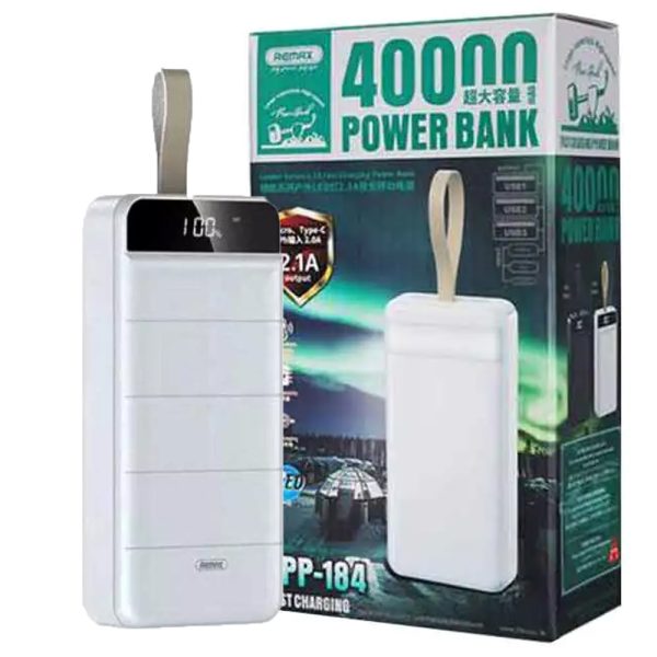 پاوربانک ریمکس 40000mAh سفید REMAX RPP-184