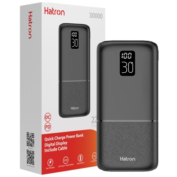 پاوربانک هترون Hatron HPB3070PQ 30000mAh