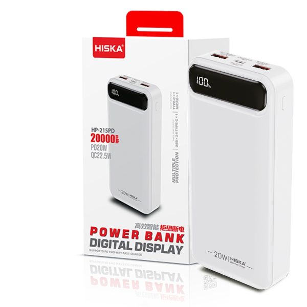 پاوربانک هیسکا HISKA QI215PD 20000mAh
