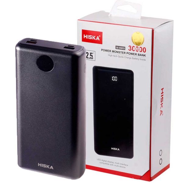 پاوربانک هیسکا HISKA QI309PD 30000mAh