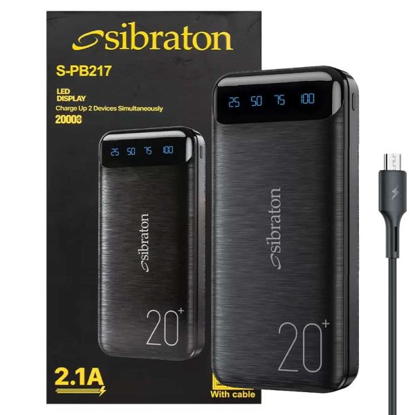 پاوربانک20Kمشکی SibratonS-PB217