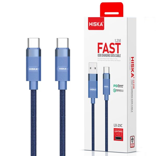 کابل HISKA 1M LX25CC PD TYPE-C