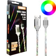 کابل MOXOM KH-68 LED IPHONE سفید