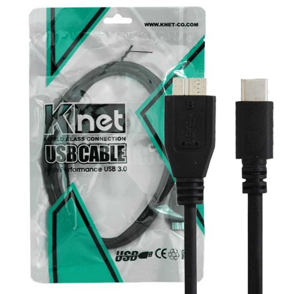 کابل  TYPE-C به هارد KNET 60CM
